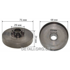 Чашка сцепления бензопилы GoodLuck 4500/5200 D15*68*71*13 2