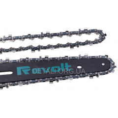 Шина 6"+ 2 цепи Revolt 37 звеньев шаг 1/4" паз 1,1 мм аккумуляторной цепной пилы Revolt BCS 260 2