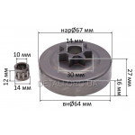 Чашка зчеплення бензопили Husqvarna 236/240 D14*64*67 h16 7 променів 325 крок Чашка зчеплення бензопили Husqvarna 236/240 D14*64*67 h16 7 променів 325 крок