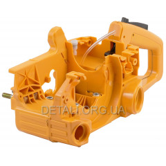 Картер двигуна бензопили Partner P350 + комплектація (сапун, фільтр масляний, шпильки шини) 2